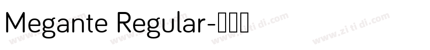 Megante Regular字体转换